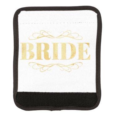 Bride Golden Scroll Luggage Handle Wrap