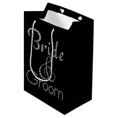 Bride & Groom bling gift bag
