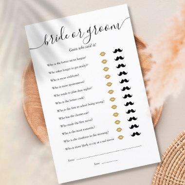 Bride Groom Guess Who  Game