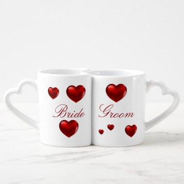 Bride & Groom Mug Set - HAMbyWhiteGlove