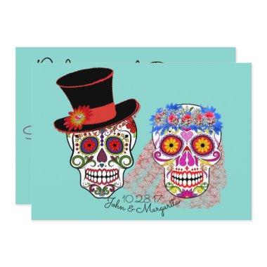 Bride & Groom Til Death Do Us Party Invitations