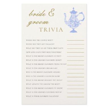 Bride Groom Trivia Bridal Tea China Lace Elegant Flyer
