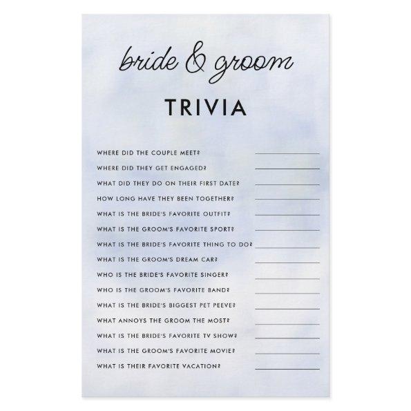 Bride Groom Trivia Cloud 9  Elegant Flyer