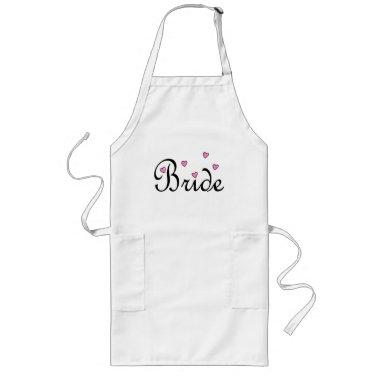 Bride Hearts Long Apron