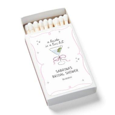Bride In A Tini Bit  Matchboxes