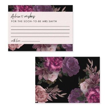 Bride in bloom black floral  Advice Enclosure