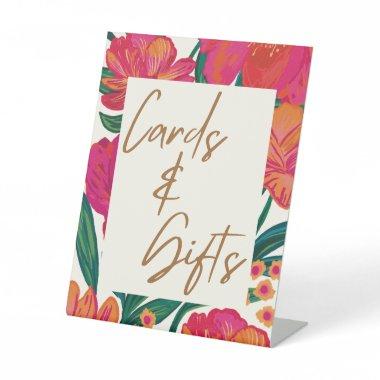 Bride in bloom floral  and gift Pedestal Sign
