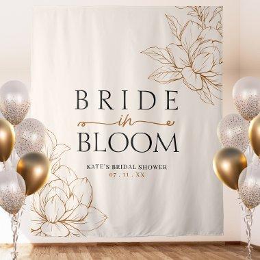 Bride in Bloom Tan Brown  Tapestry