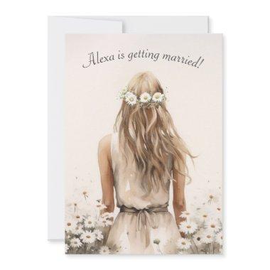Bride In Daisies With Hair Laurel