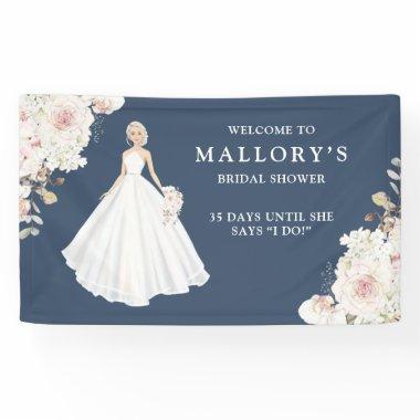 Bride in Wedding Gown  Welcome Banner