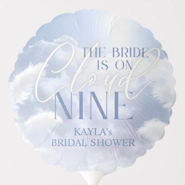 Bride is On Cloud Nine 9 Pampas Bridal Shower Balloon