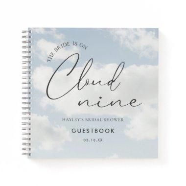 Bride Is On Cloud Nine Bridal Shower Guestbook Notebook