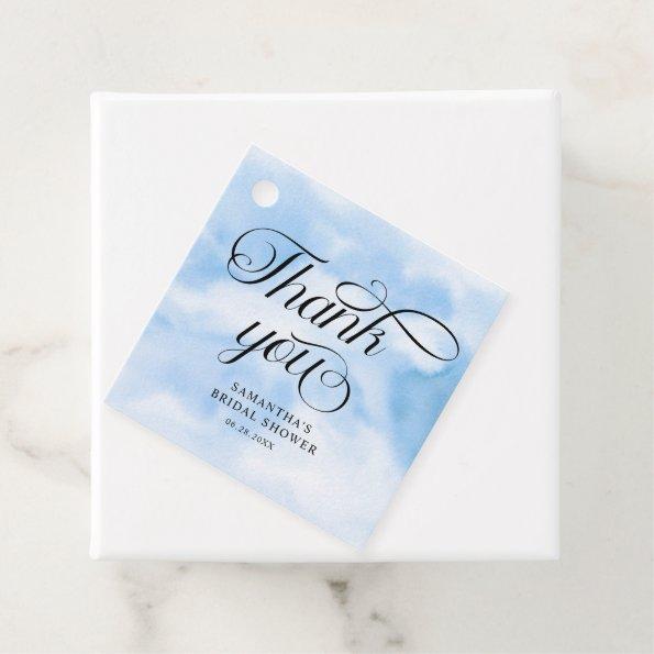 Bride Is On Cloud Nine  Thank you Favor Tags