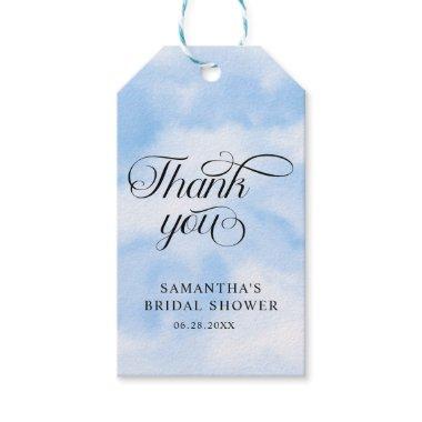 Bride Is On Cloud Nine  Thank you Gift Tags