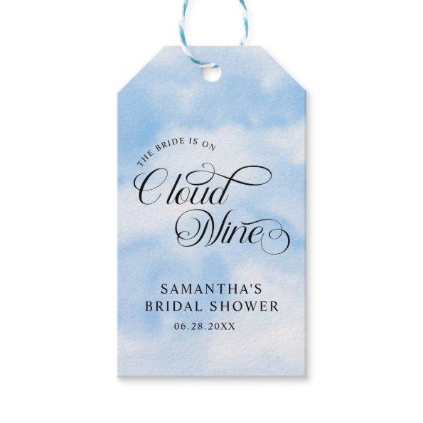 Bride Is On Cloud Nine  Welcome Gift Tags