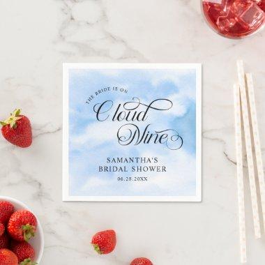 Bride Is On Cloud Nine  Welcome Napkins