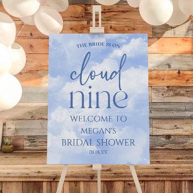 Bride Is On Cloud Nine Bridal Shower Welcome Sign