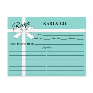 BRIDE Kitchen Personal Shower Party Recipe Invitations