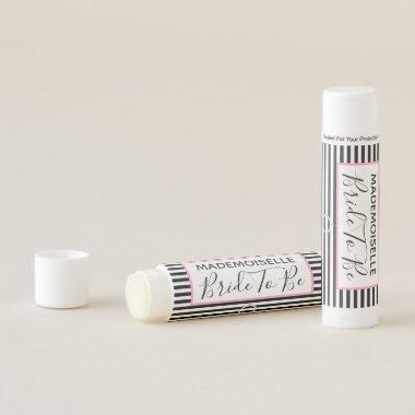 BRIDE Mademoiselle Couture Bridal Shower Party Lip Balm
