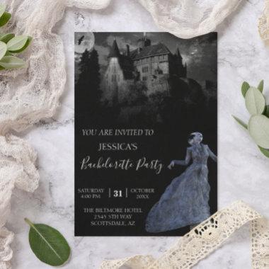 Bride of Frankenstein Bachelorette Halloween Invitations