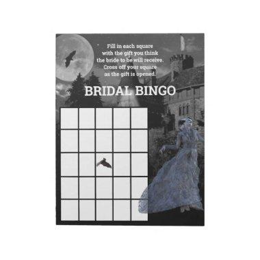 Bride of Frankenstein Bingo Bridal Halloween Notepad