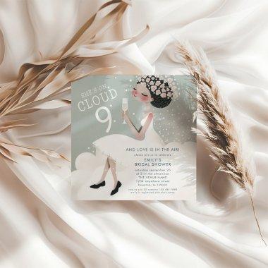 Bride on Cloud 9 Teal  Square