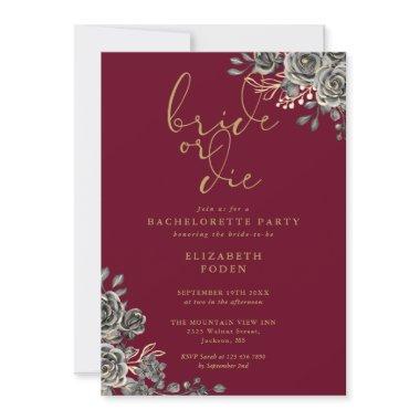 Bride Or Die Gothic Floral Bachelorette Party