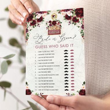 Bride or Groom Travel Map  Game