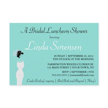 BRIDE Personalized Bridal Luncheon Shower Party Invitations