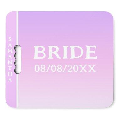 Bride Pink Gradient Bachelorette Party Name Seat Cushion