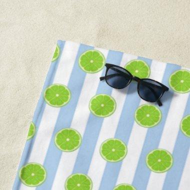 BRIDE Seersucker Limes & Fiesta Party Bridesmaid Beach Towel