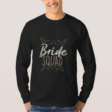 Bride Squad Bachelorette Party Bridal Shower Women T-Shirt