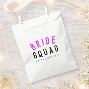 Bride Squad | Hot Pink Bachelorette Bridesmaid Favor Bag