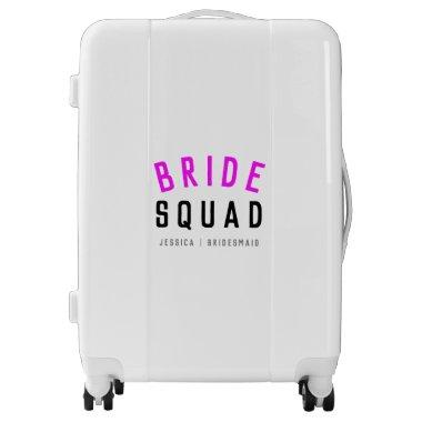 Bride Squad | Hot Pink Bachelorette Bridesmaid Luggage
