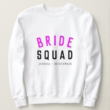 Bride Squad | Hot Pink Bachelorette Bridesmaid Sweatshirt