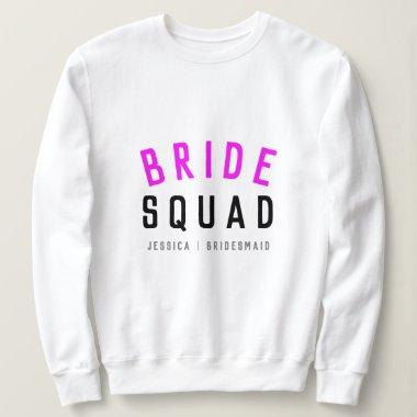 Bride Squad | Hot Pink Bachelorette Bridesmaid Sweatshirt