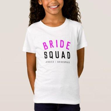 Bride Squad | Hot Pink Bachelorette Bridesmaid T-Shirt