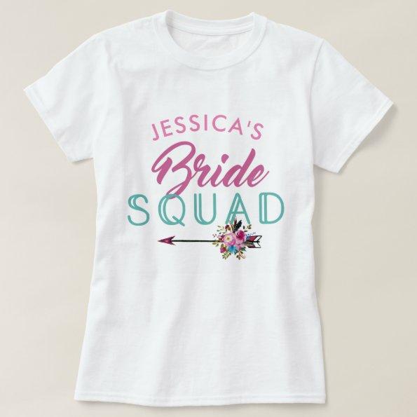 Bride Squad Personalized Party Bridesmaids Tops