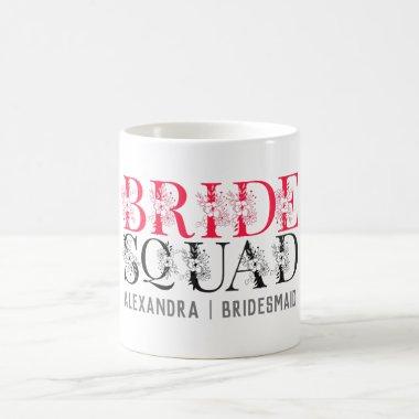 Bride Squad | Pink Bachelorette Party Bridesmaid Coffee Mug