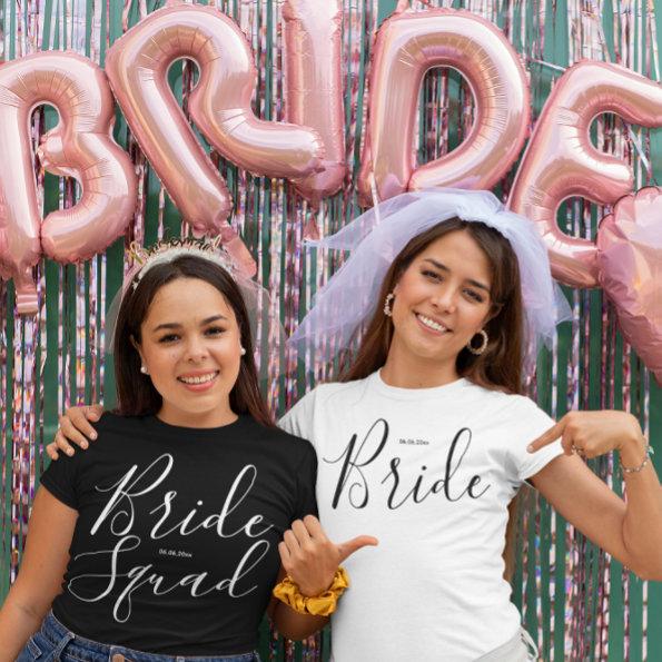 Bride Squad Shirt With Date