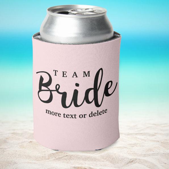 Bride Squad, Team Bride, Chic Modern Wedding Party Can Cooler
