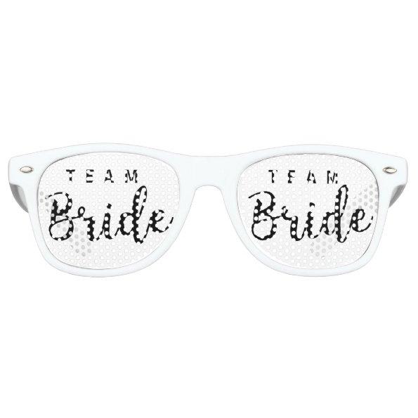 Bride Squad, Team Bride, Chic Modern Wedding Party Retro Sunglasses