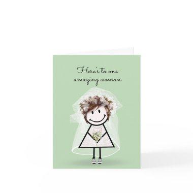 Bride Stick Girl with Sneakers