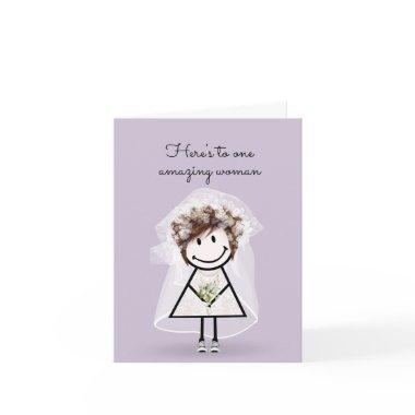 Bride Stick Girl with Sneakers