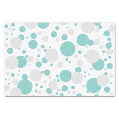 BRIDE Teal Blue Polka Dot  Party Tissue Paper