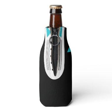 BRIDE Teal Tuxedo Bridal Party Be My Groomsmen Bottle Cooler