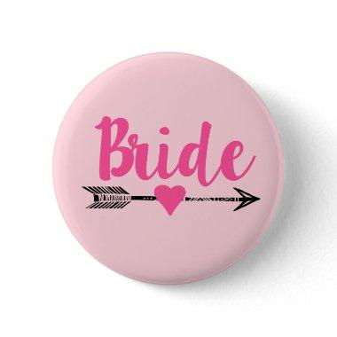 Bride|Team Bride|Pink Button