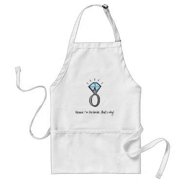 bride to be adult apron