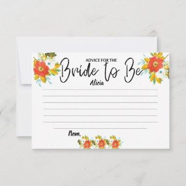 Bride to Be Advice Cards Bridal Shower Games