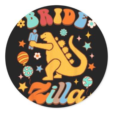 Bride To Be Bridal Bride Shower Bachelorette Bride Classic Round Sticker